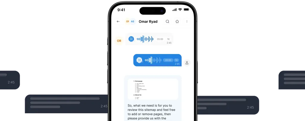 Chatter mobile inbox on iOS showing a customer chat with reply input.